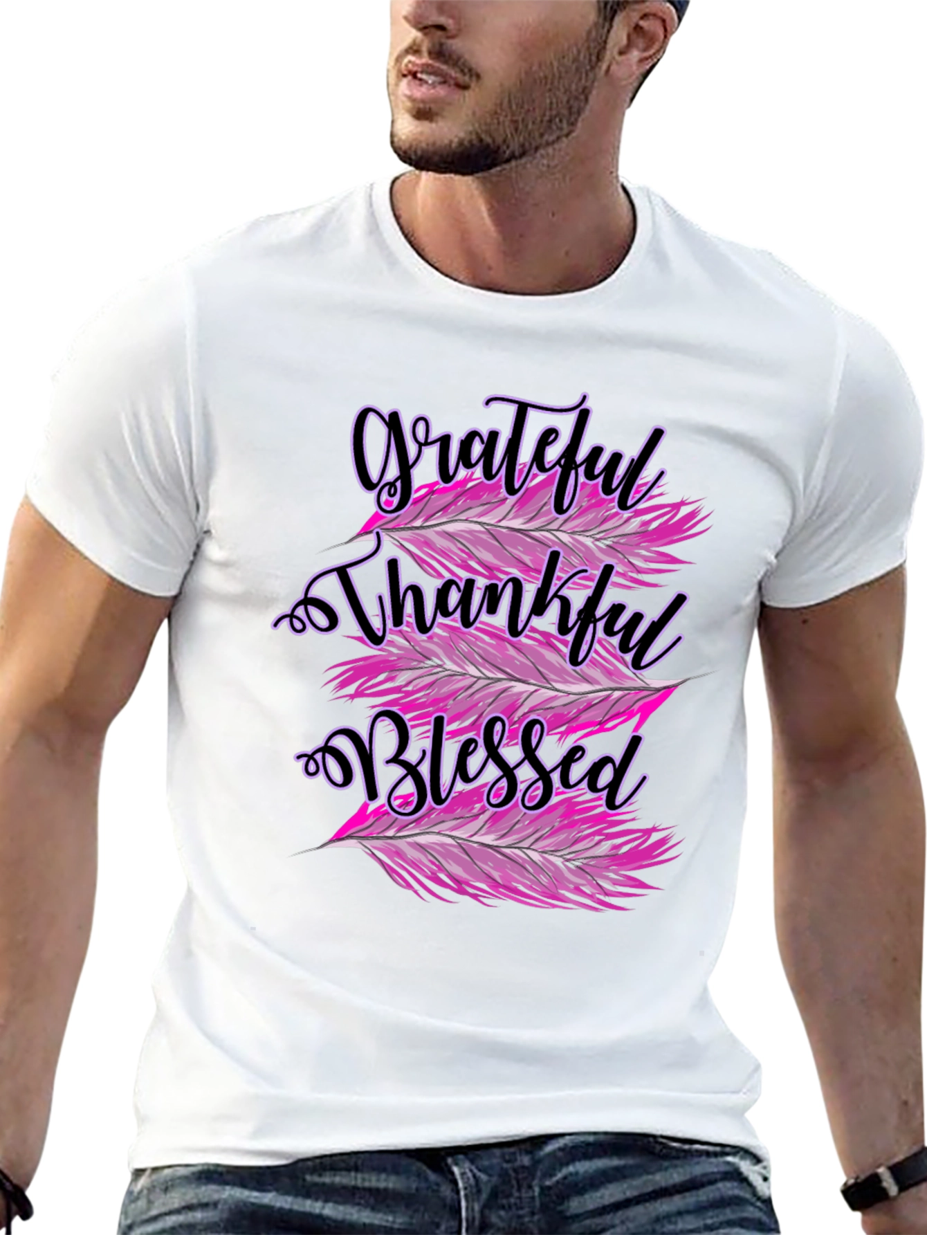 Grateful Thankful Blessed Graphic Tee