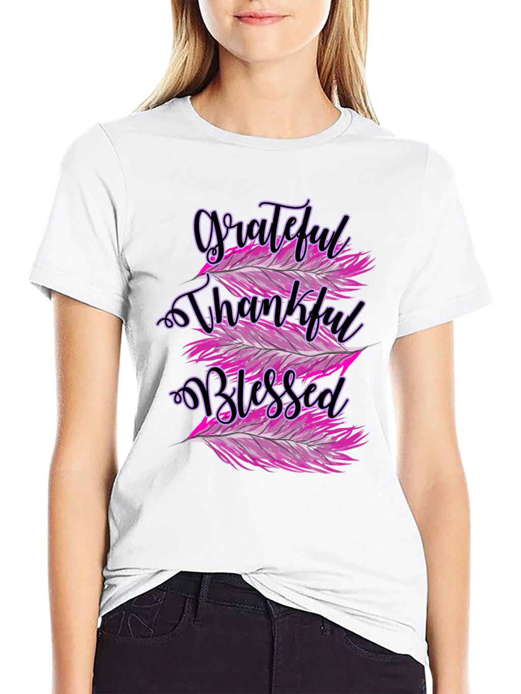 Grateful Thankful Blessed Graphic Tee
