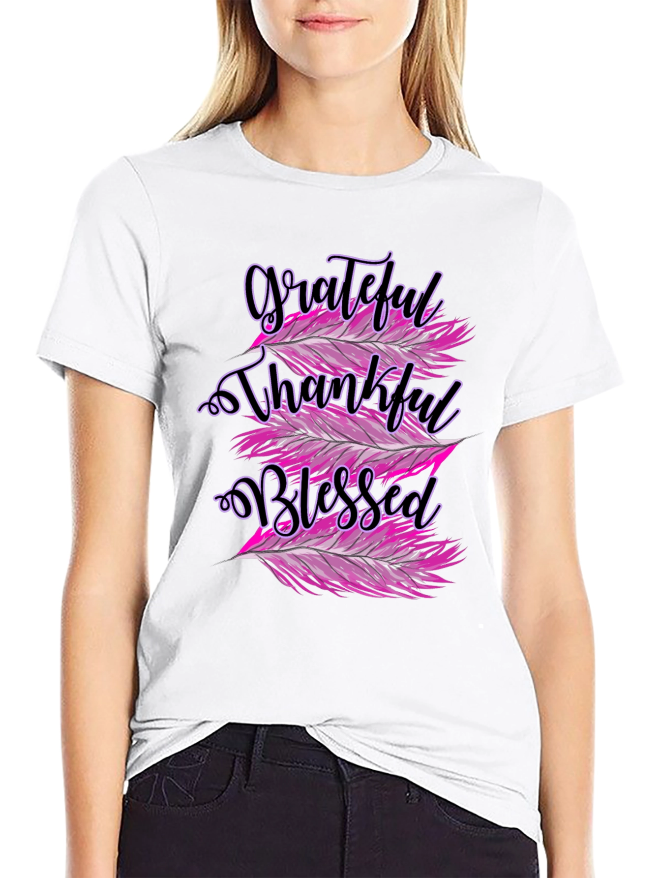 Grateful Thankful Blessed Graphic Tee