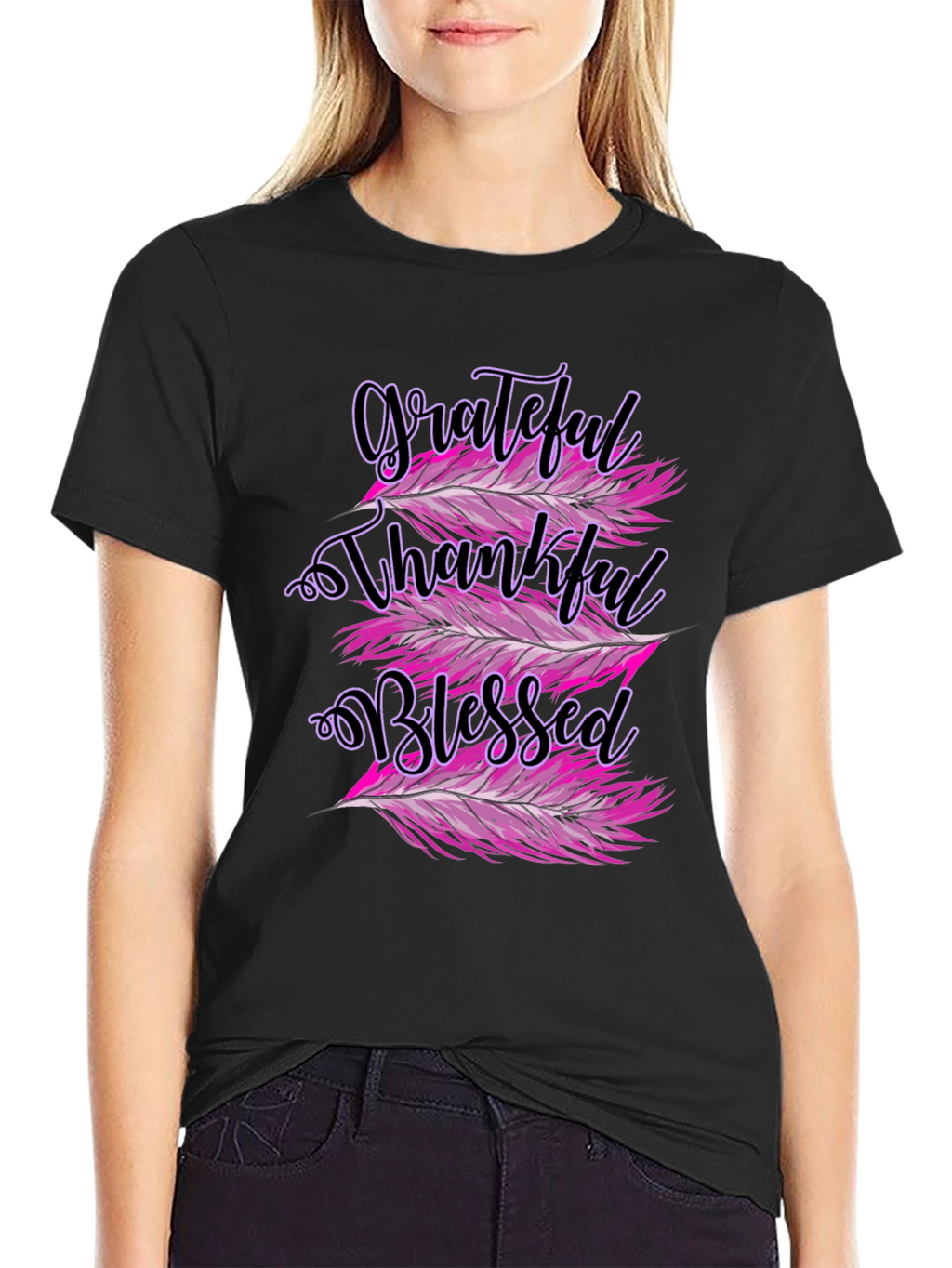 Grateful Thankful Blessed Graphic Tee