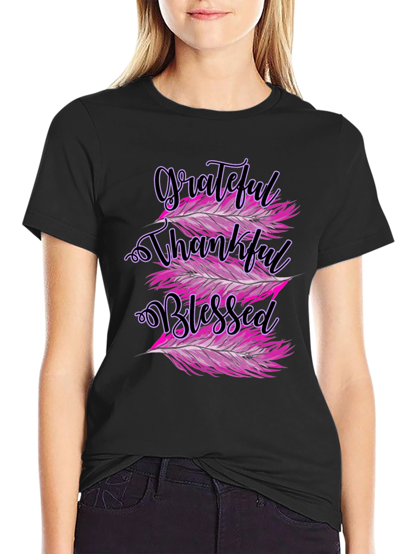 Grateful Thankful Blessed Graphic Tee