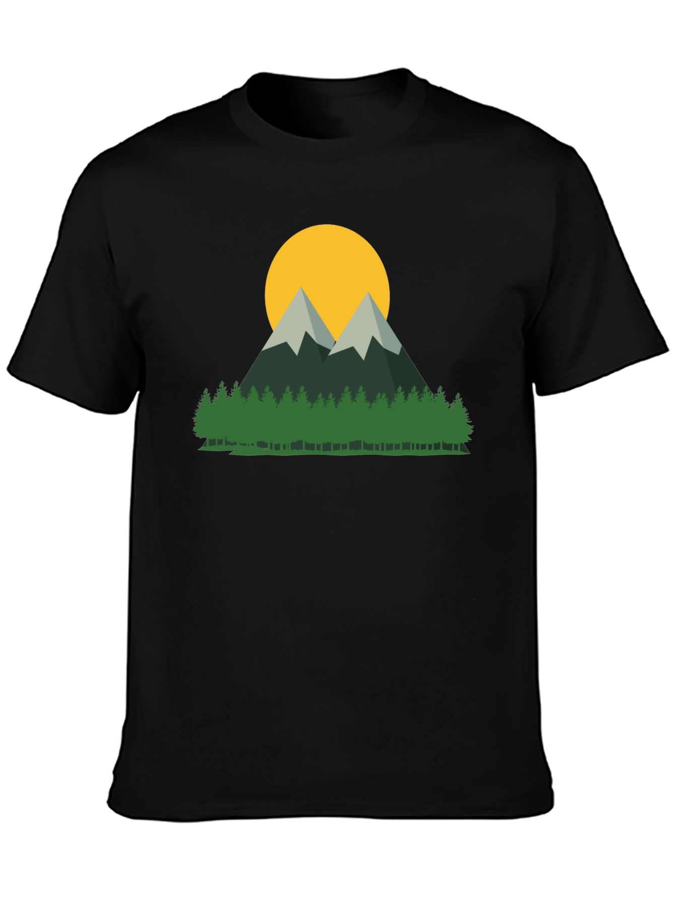 Mountain & Sun Graphic Tee - Nature Lovers Shirt