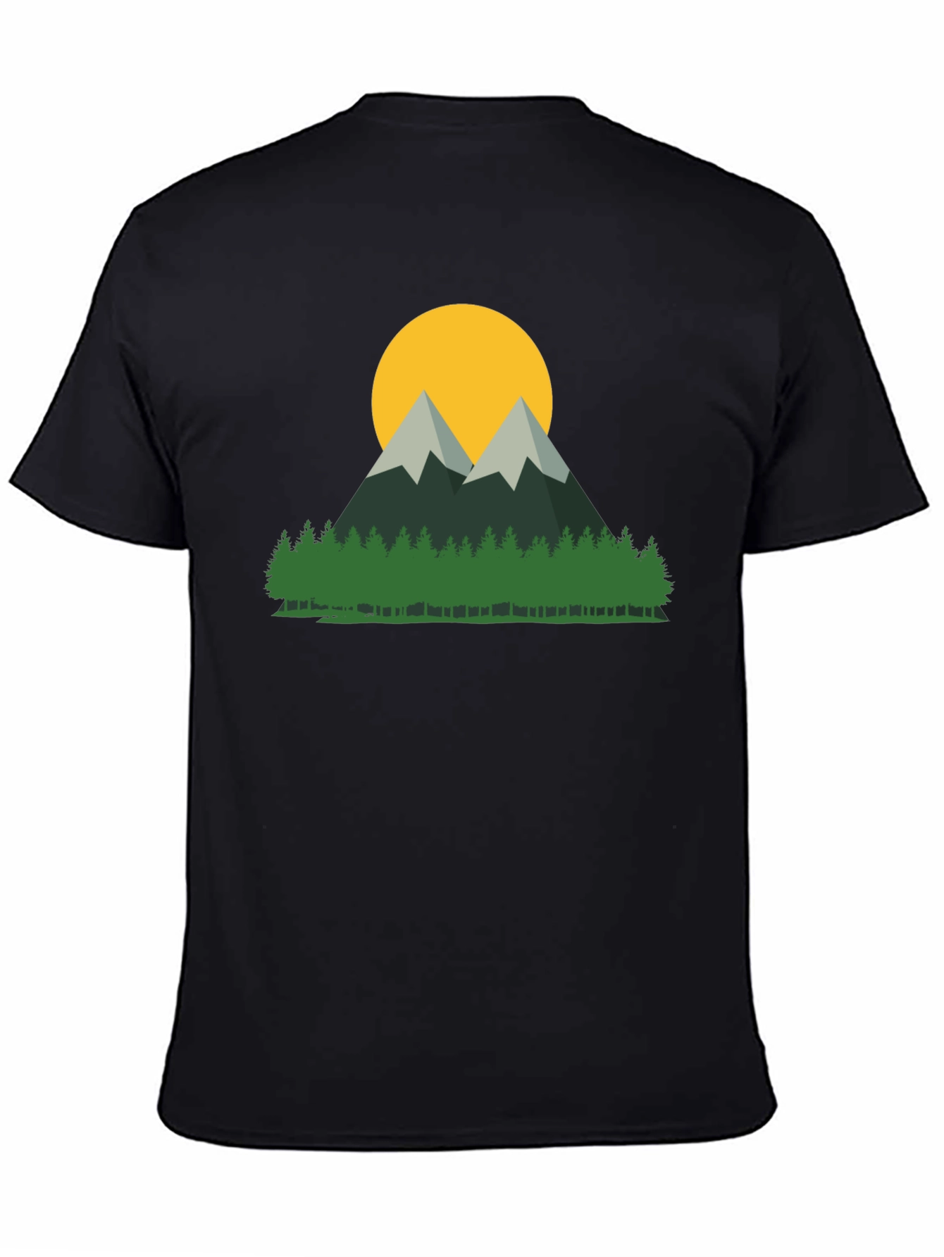 Mountain & Sun Graphic Tee - Nature Lovers Shirt