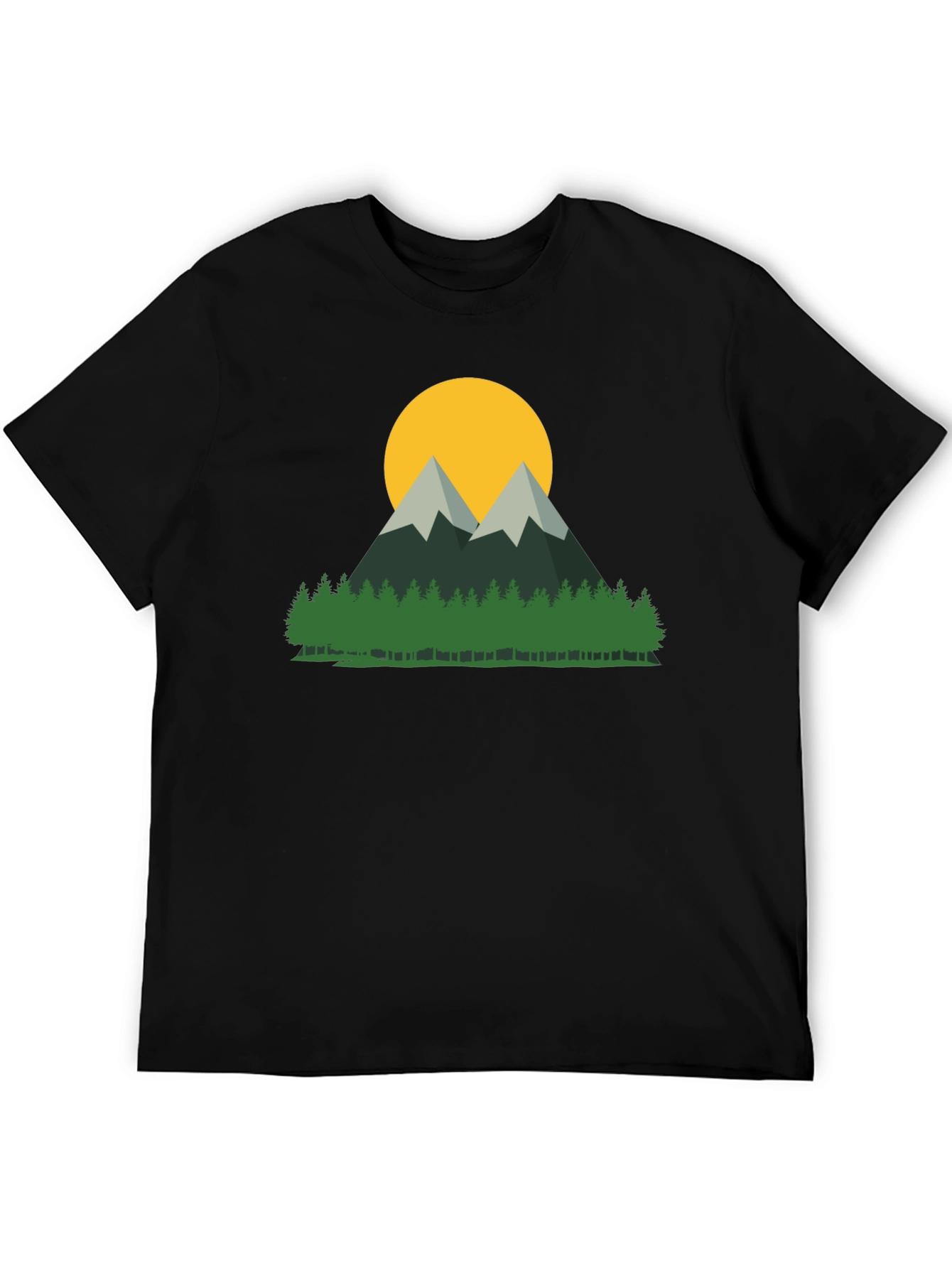 Mountain & Sun Graphic Tee - Nature Lovers Shirt
