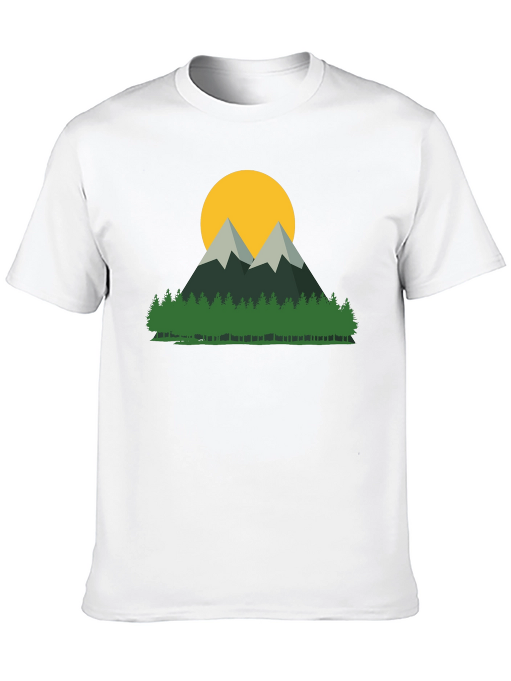 Mountain & Sun Graphic Tee - Nature Lovers Shirt