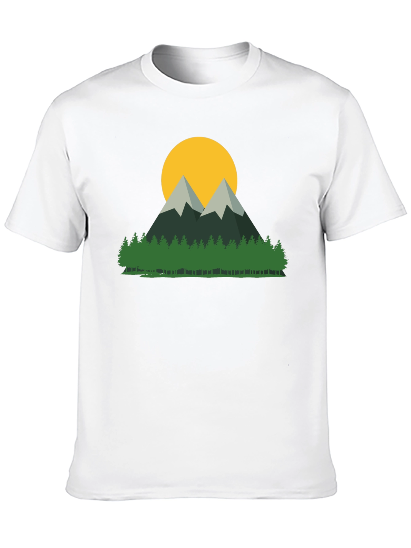 Mountain & Sun Graphic Tee - Nature Lovers Shirt