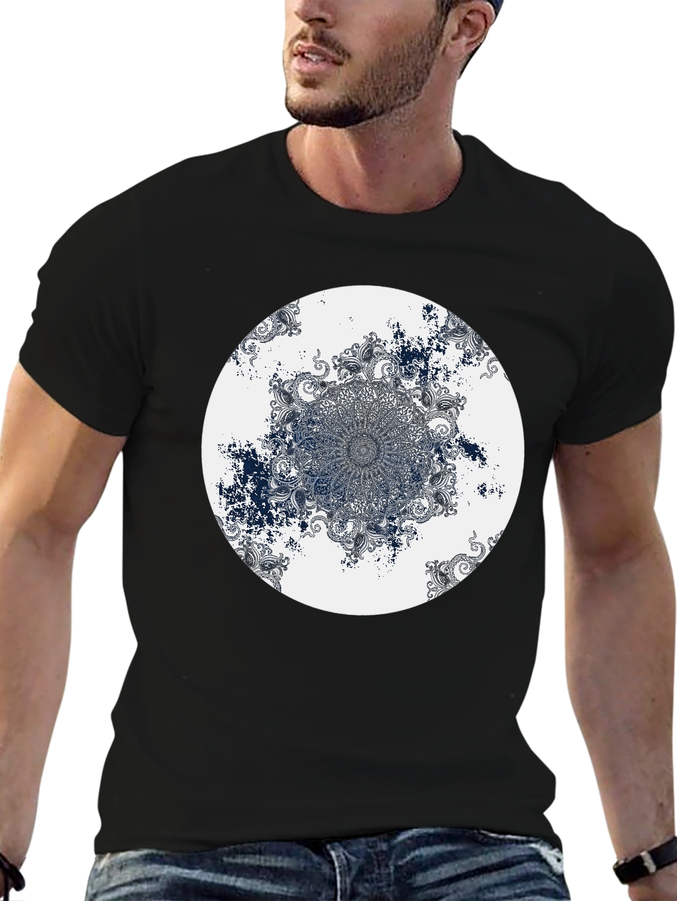 Mandala Circle Graphic Tee - Unique Stylish Design