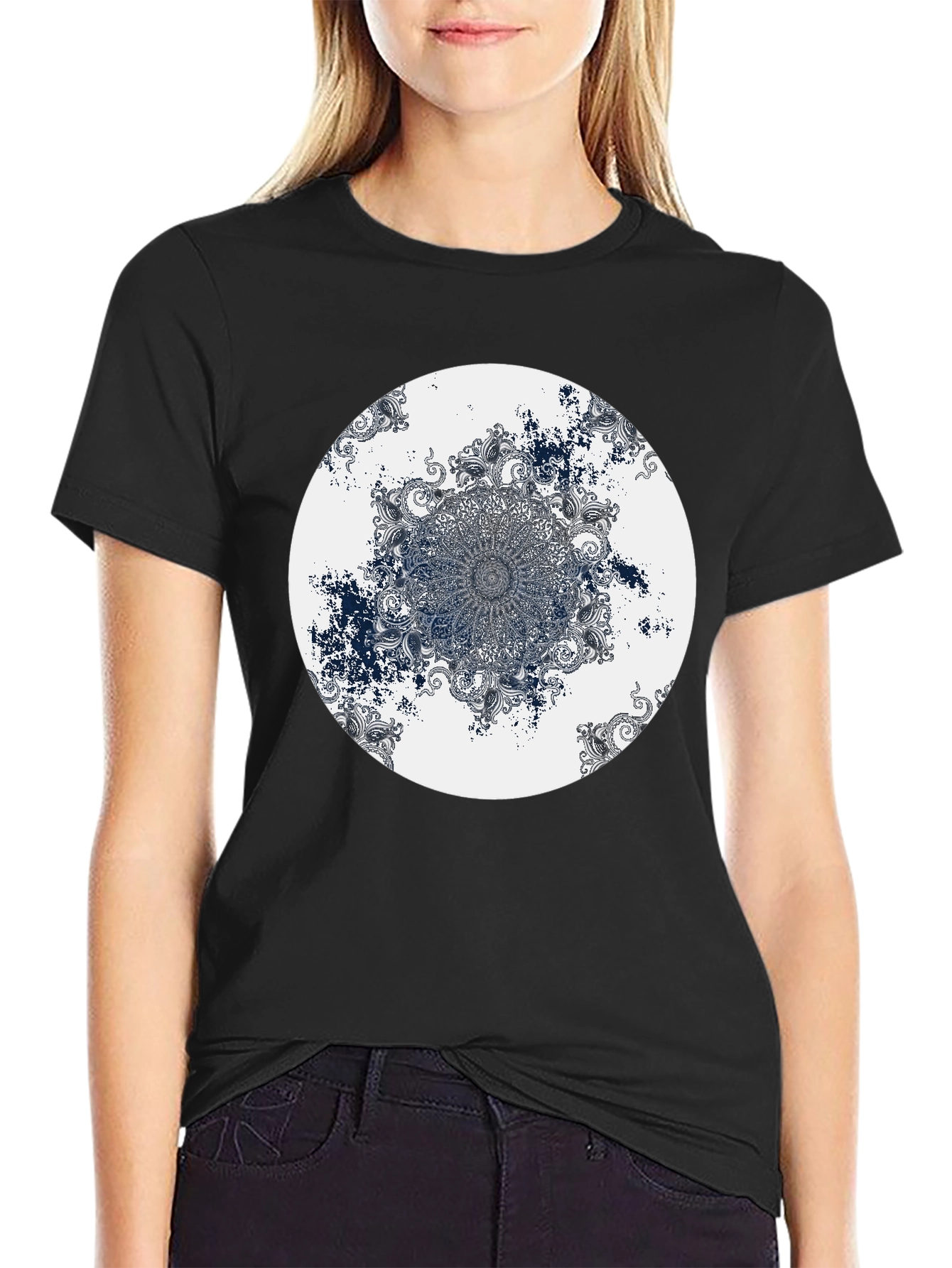Mandala Circle Graphic Tee - Unique Stylish Design