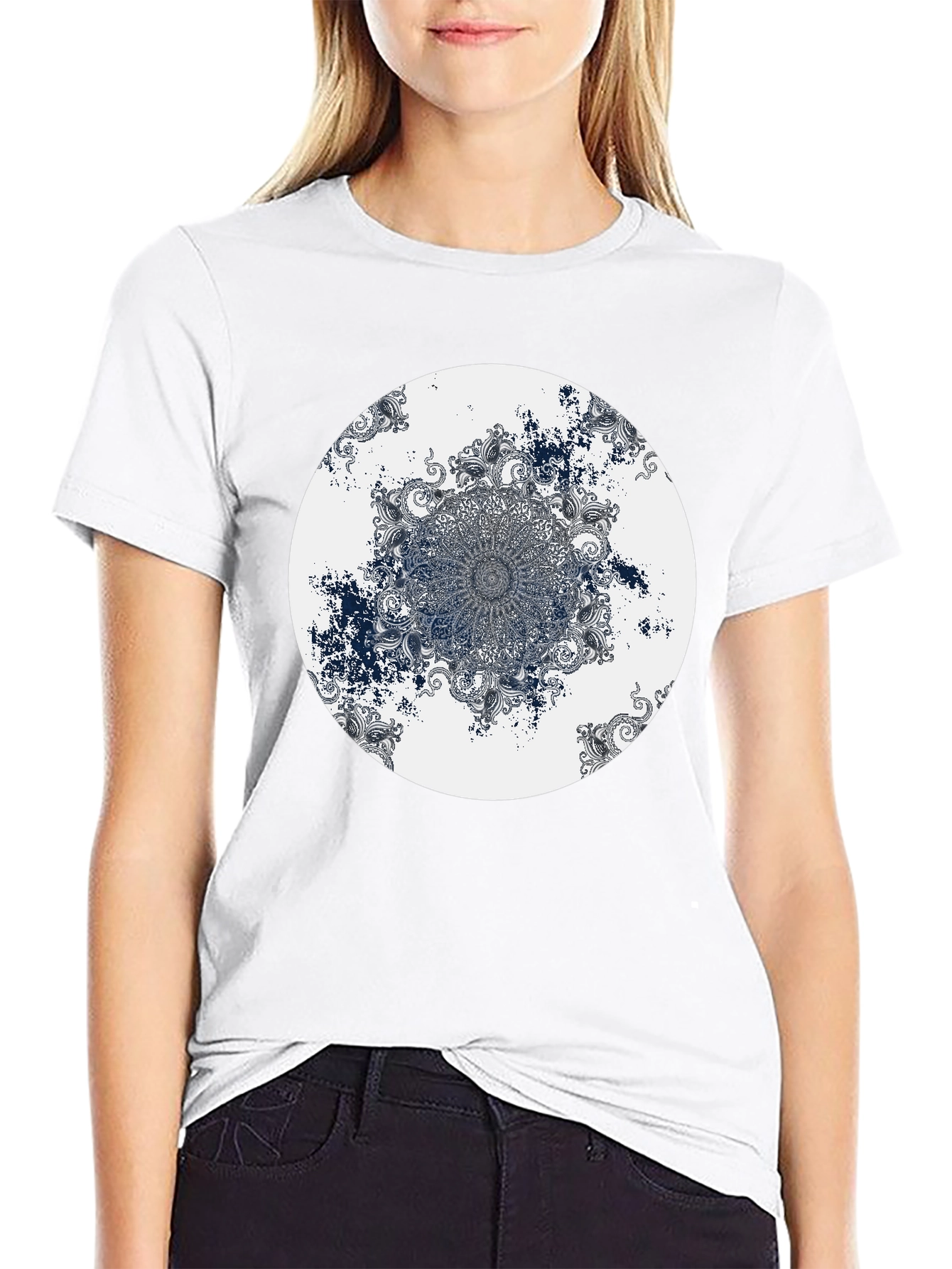 Mandala Circle Graphic Tee - Unique Stylish Design