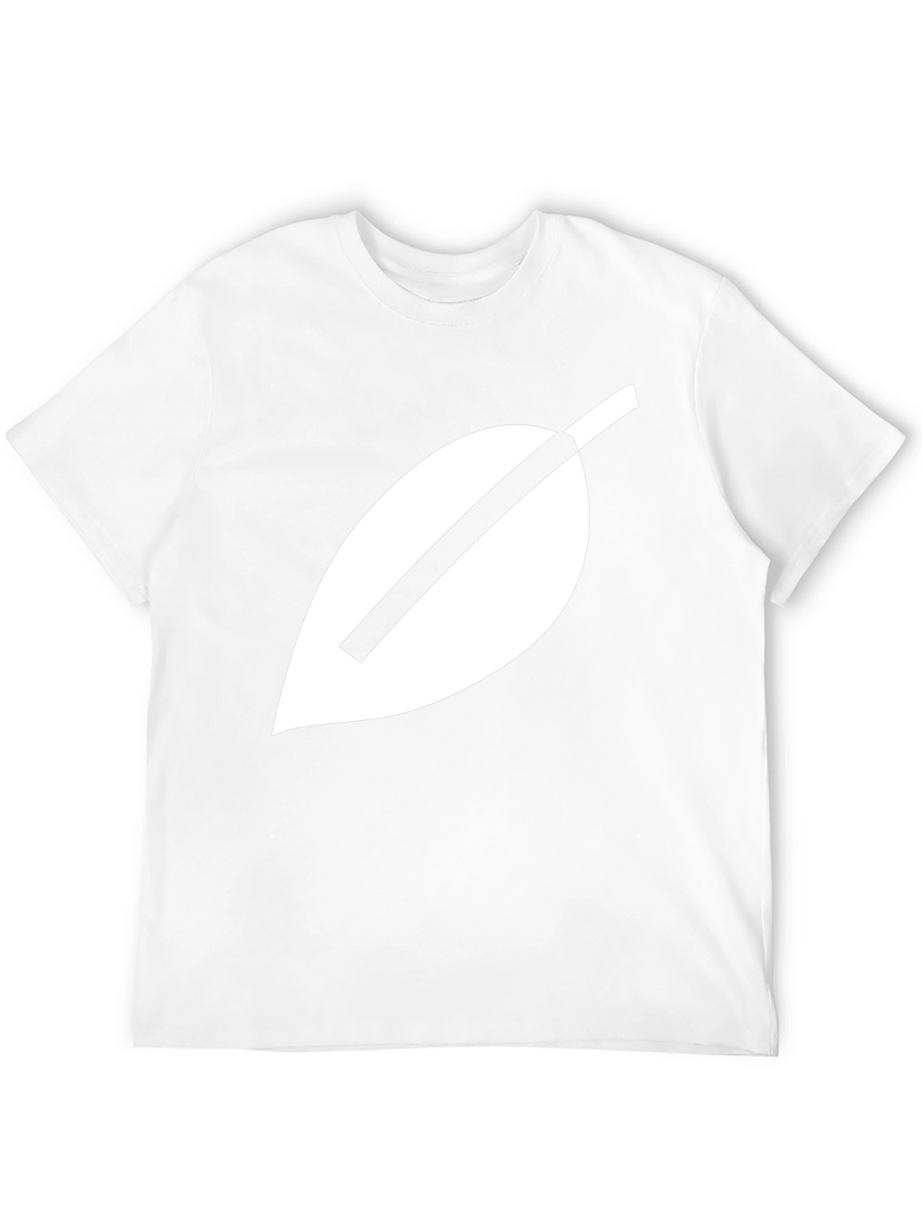 Modern Leaf Graphic Tee - Black Cotton Blend Shirt