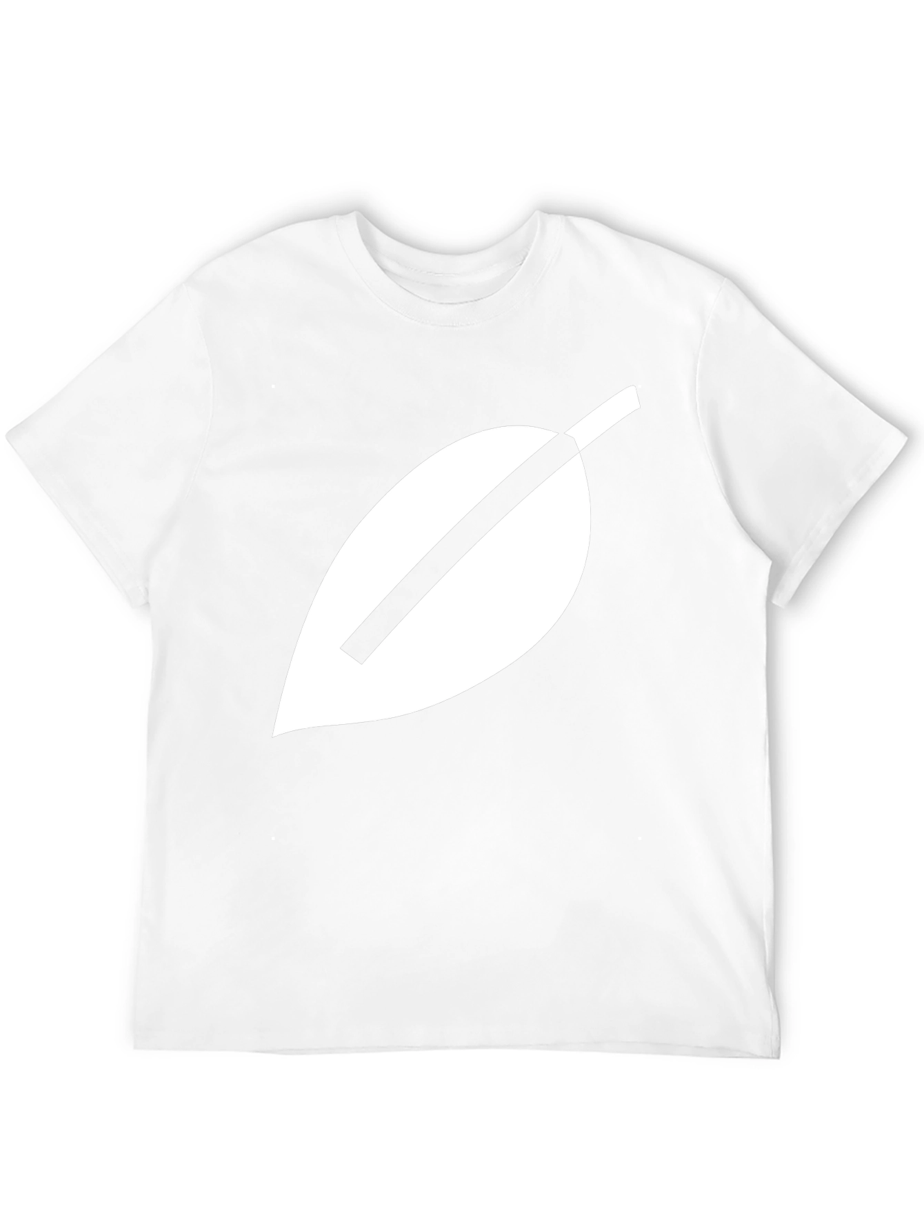 Modern Leaf Graphic Tee - Black Cotton Blend Shirt
