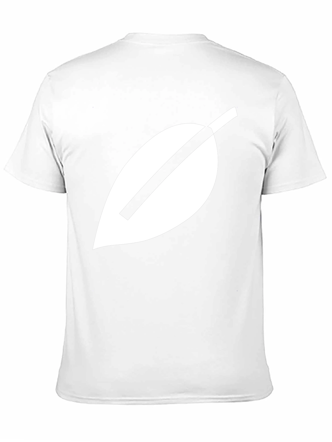 Modern Leaf Graphic Tee - Black Cotton Blend Shirt