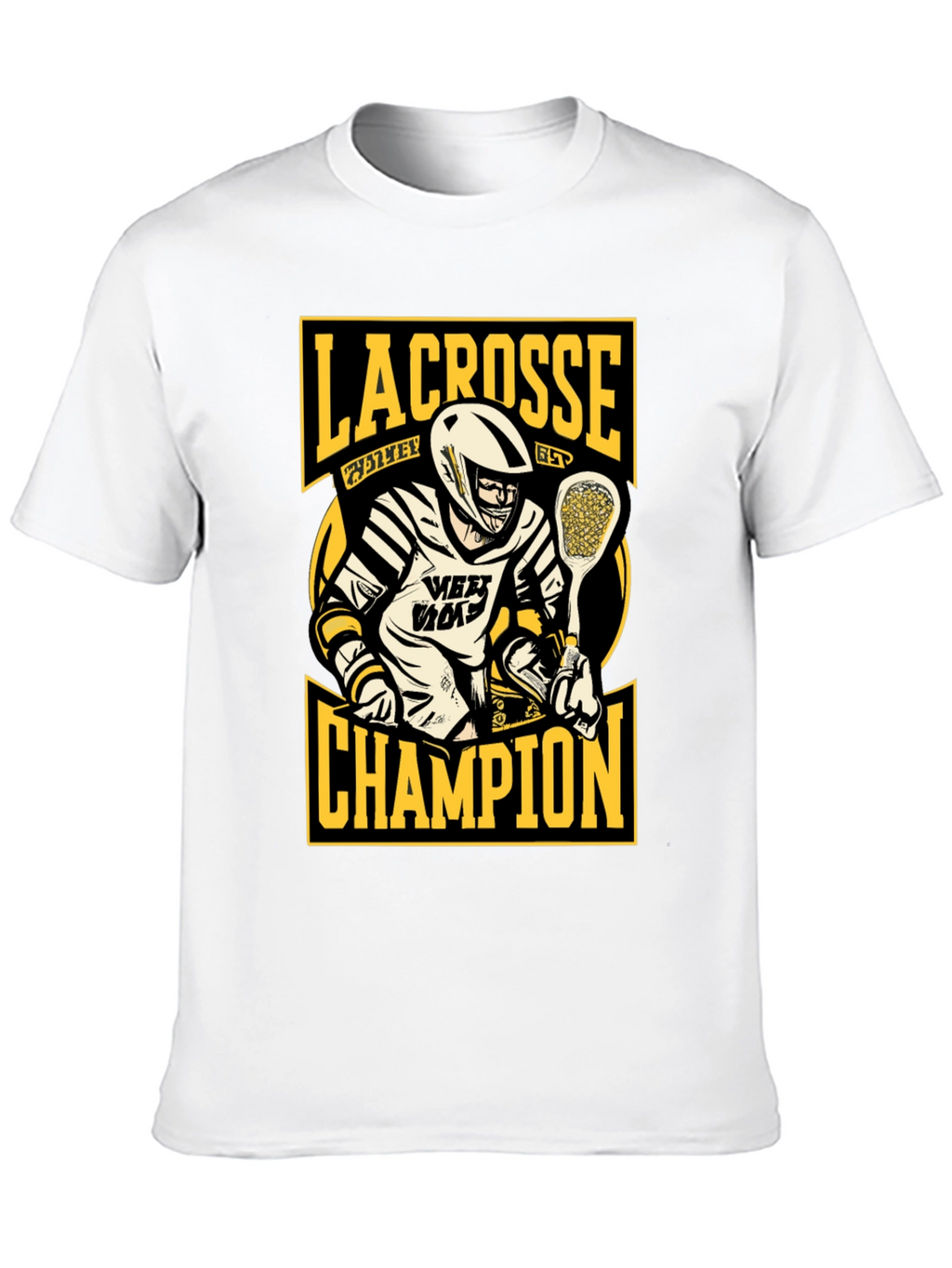 Lacrosse Champion Black Graphic T-Shirt