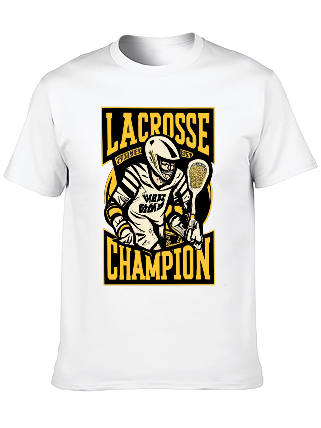 Lacrosse Champion Black Graphic T-Shirt