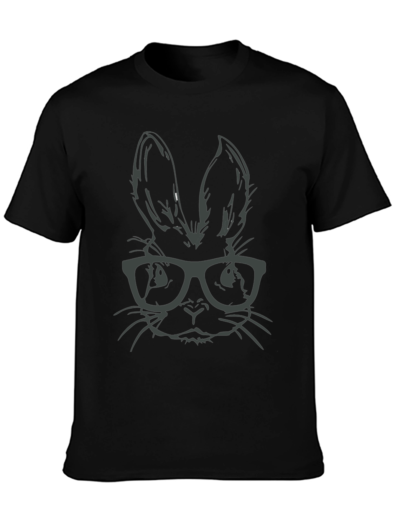 Hipster Bunny T-Shirt - Stylish Rabbit with Glasses