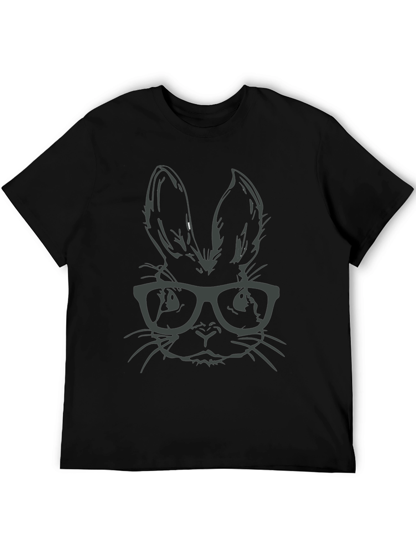 Hipster Bunny T-Shirt - Stylish Rabbit with Glasses