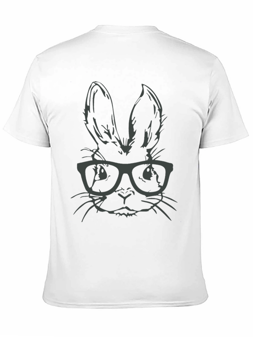 Hipster Bunny T-Shirt - Stylish Rabbit with Glasses