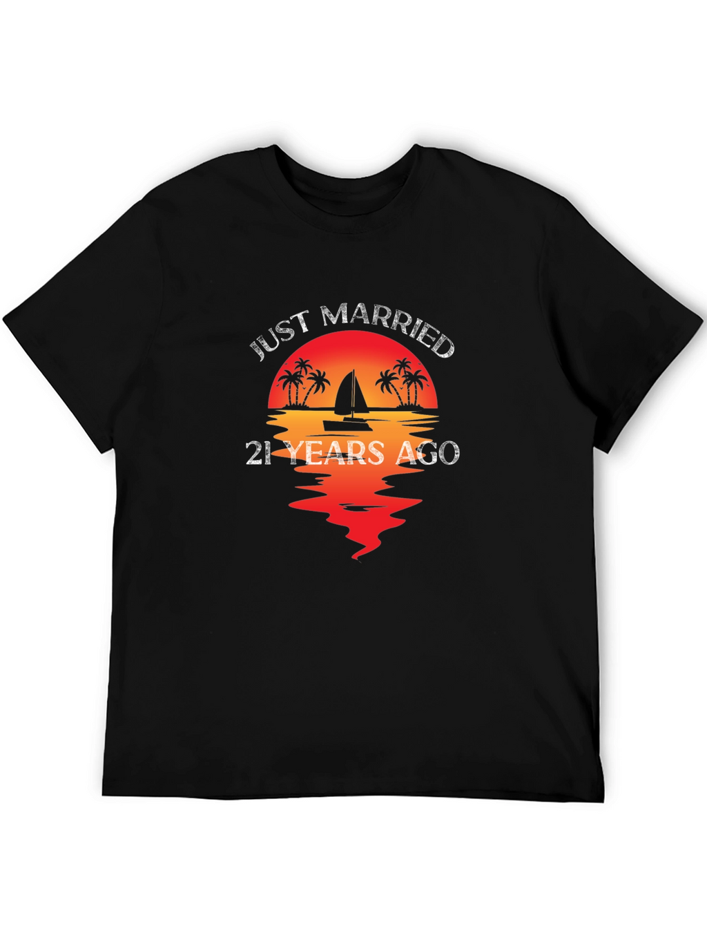 Just Married 21 Years Ago T-Shirt