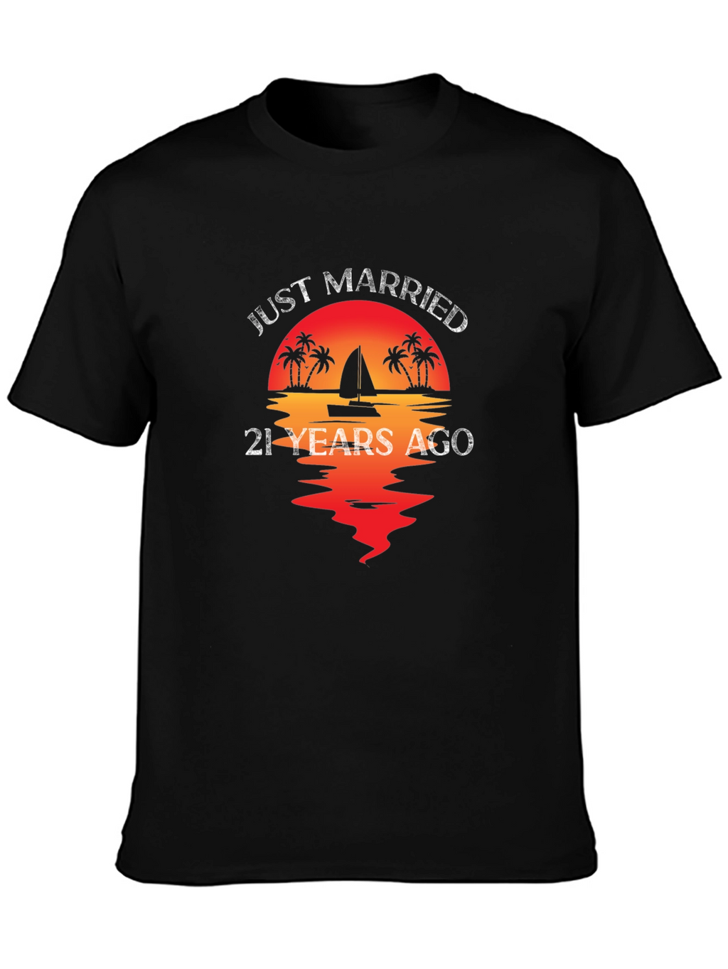 Just Married 21 Years Ago T-Shirt