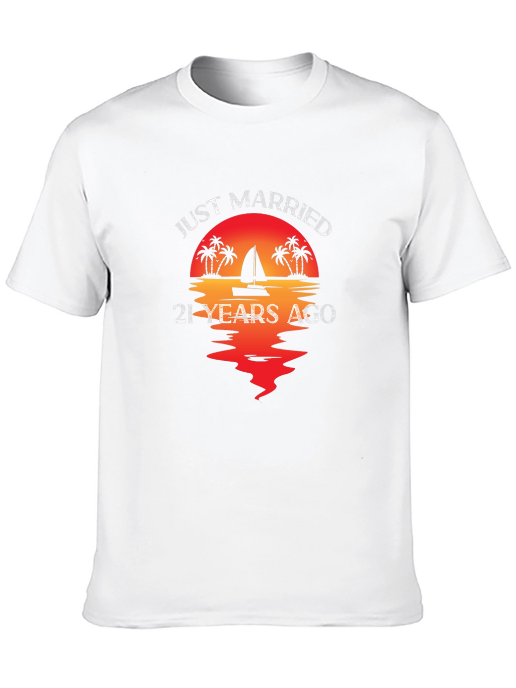 Just Married 21 Years Ago T-Shirt