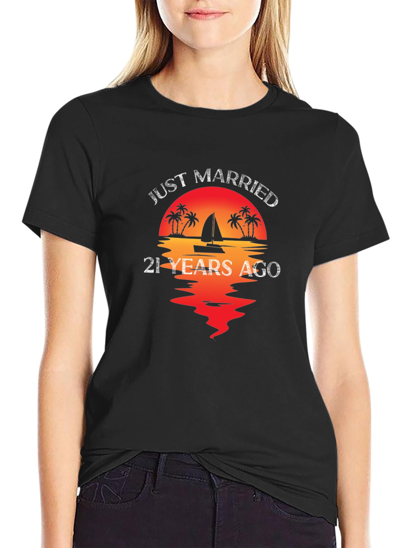 Just Married 21 Years Ago T-Shirt