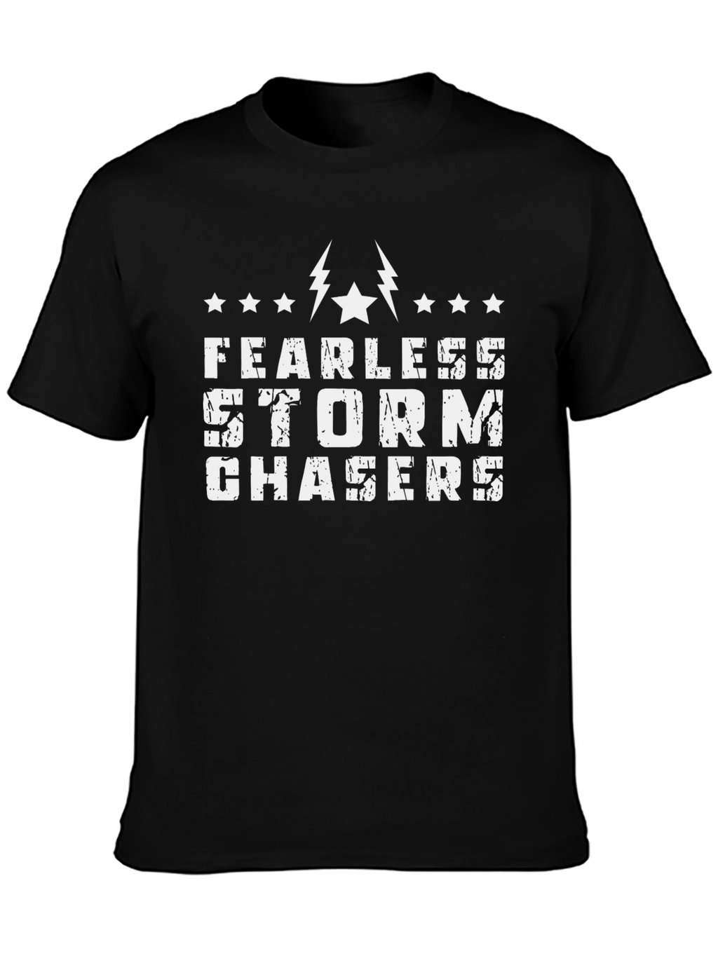 Fearless Storm Chaser Black Graphic T-Shirt