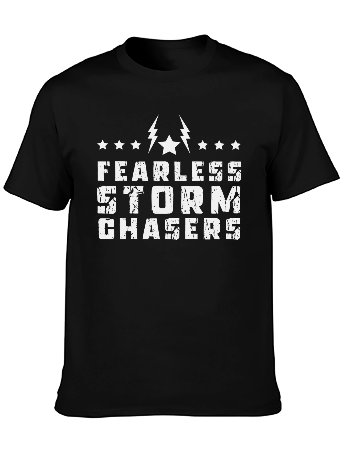 Fearless Storm Chaser Black Graphic T-Shirt