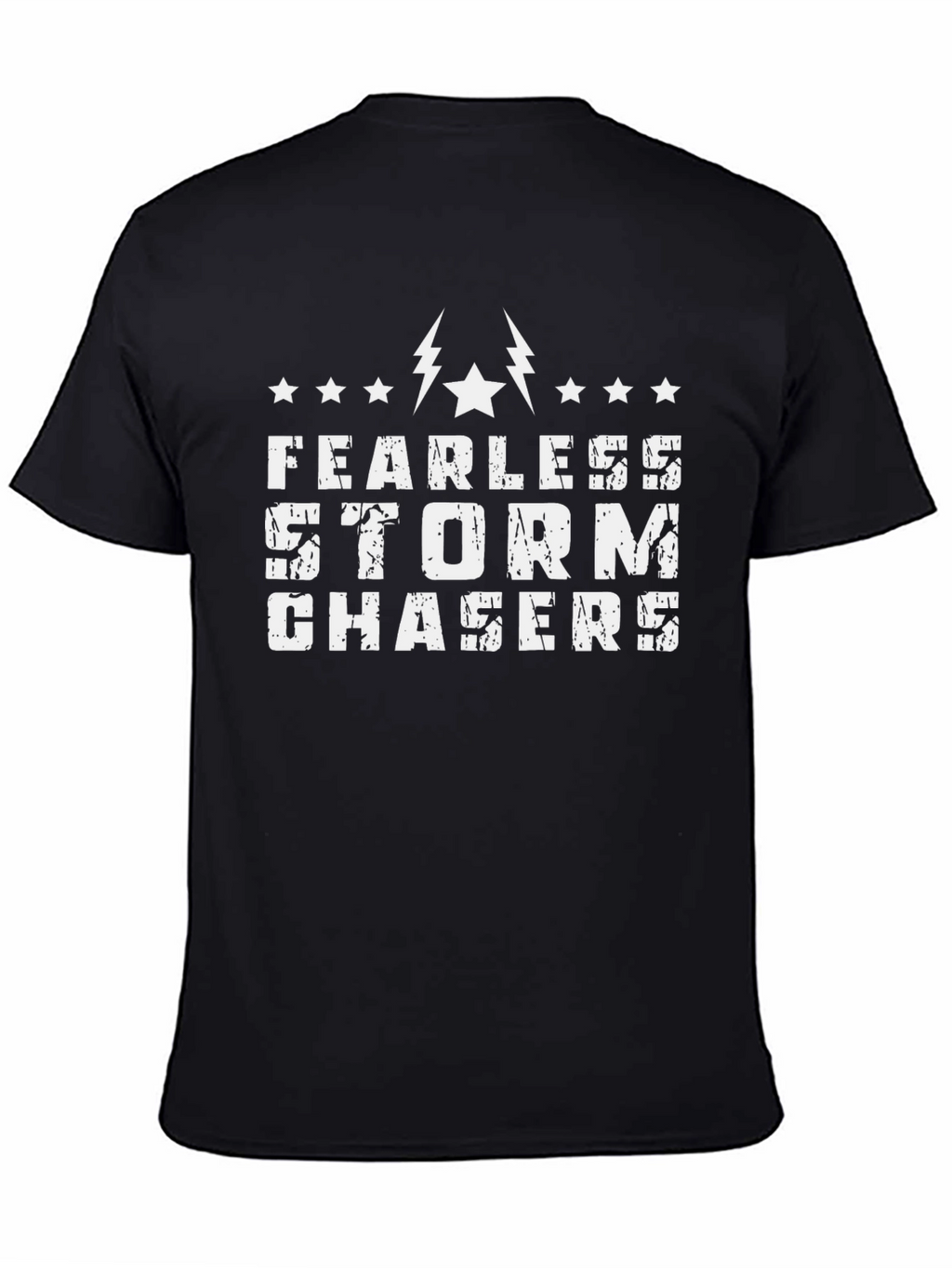 Fearless Storm Chaser Black Graphic T-Shirt