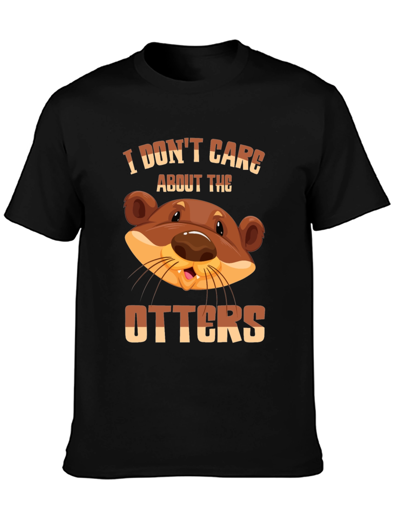 Funny Otter Graphic T-Shirt - I Dont Care About The Otters Tee