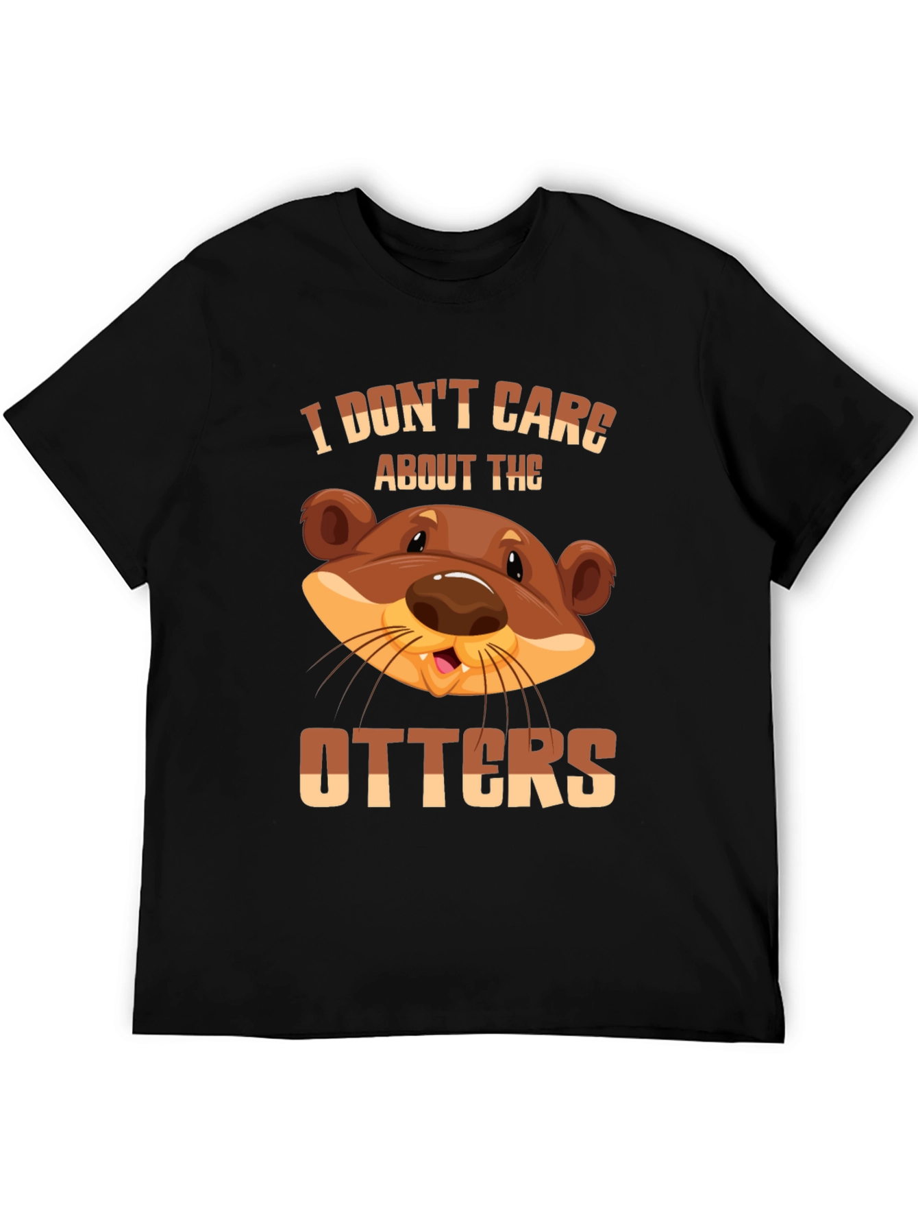 Funny Otter Graphic T-Shirt - I Dont Care About The Otters Tee