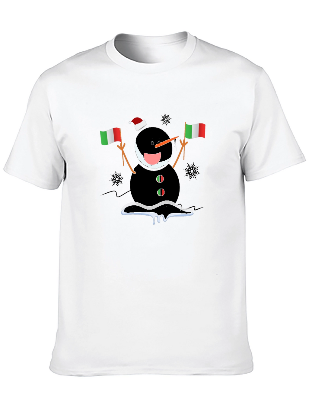 Italian Snowman Holiday T-Shirt
