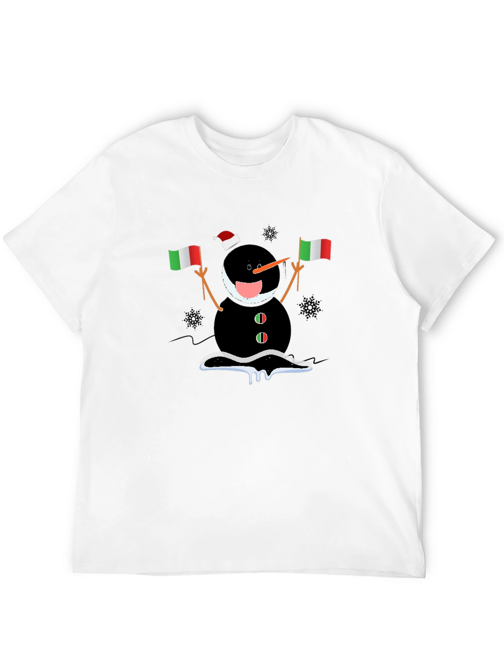 Italian Snowman Holiday T-Shirt
