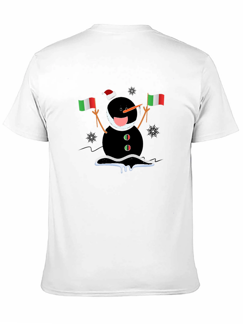 Italian Snowman Holiday T-Shirt