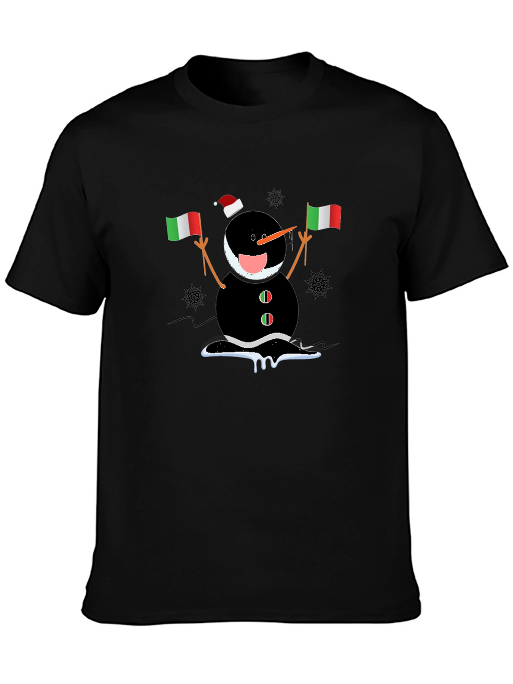 Italian Snowman Holiday T-Shirt