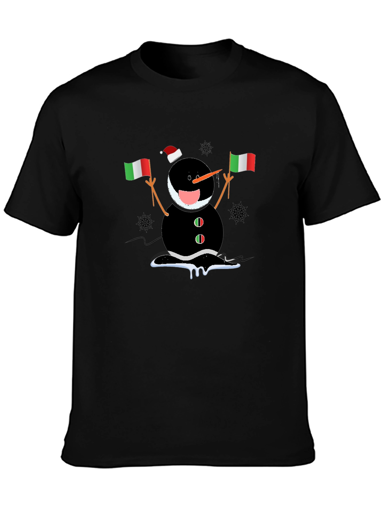 Italian Snowman Holiday T-Shirt