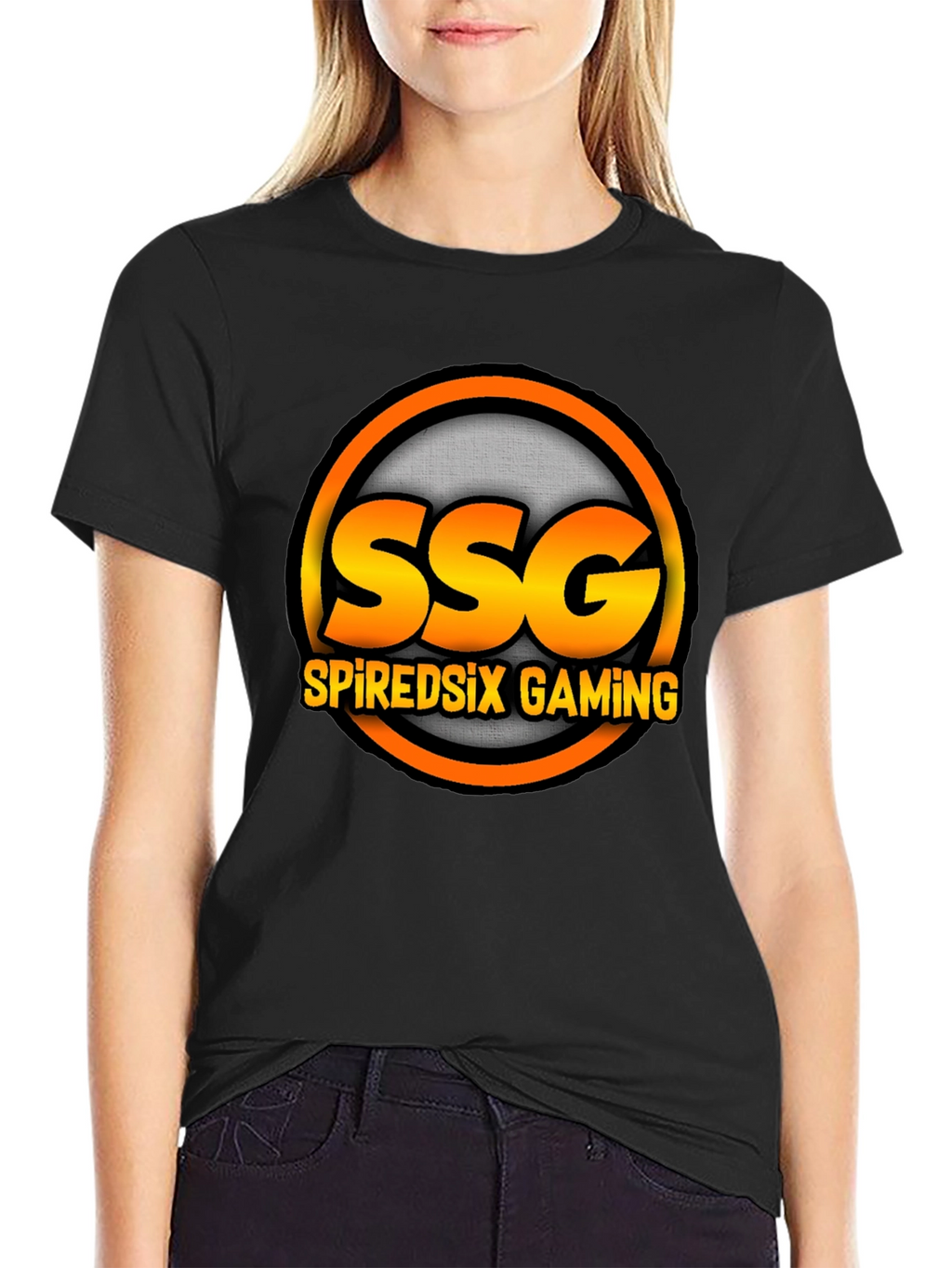SSG SpiredSix Gaming Black T-Shirt