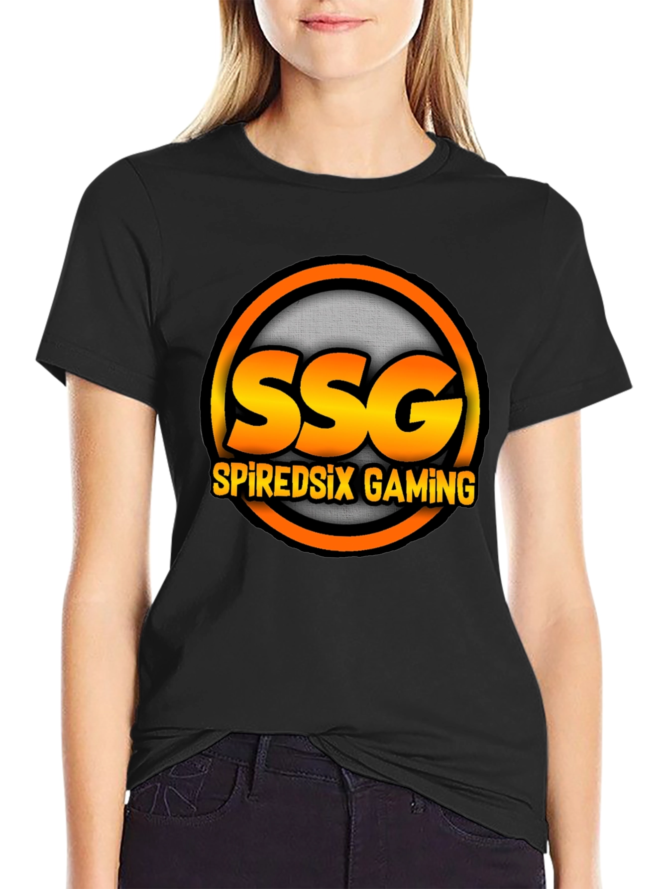 SSG SpiredSix Gaming Black T-Shirt