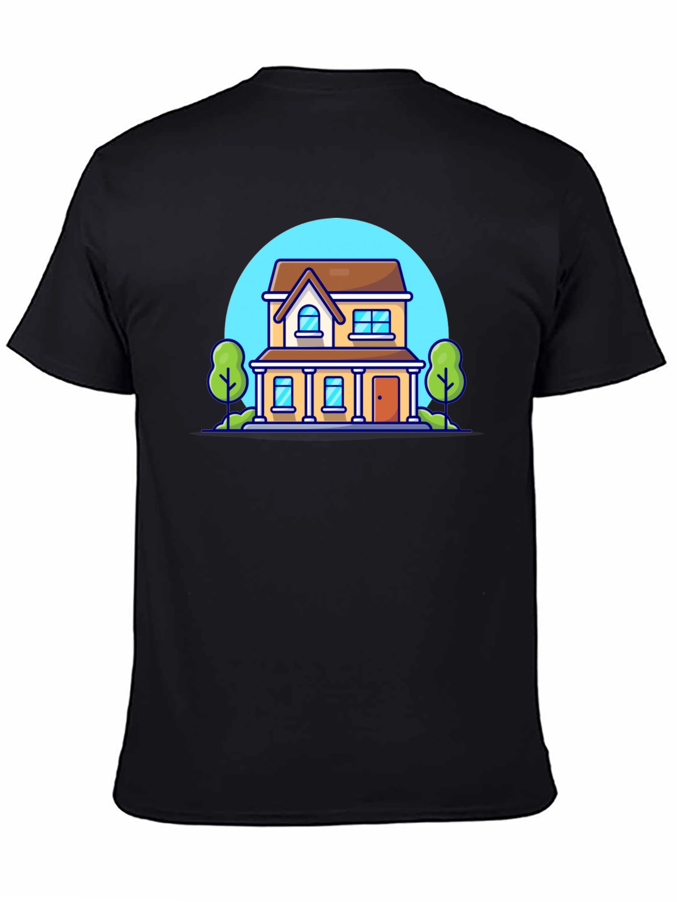Cartoon House Graphic T-Shirt