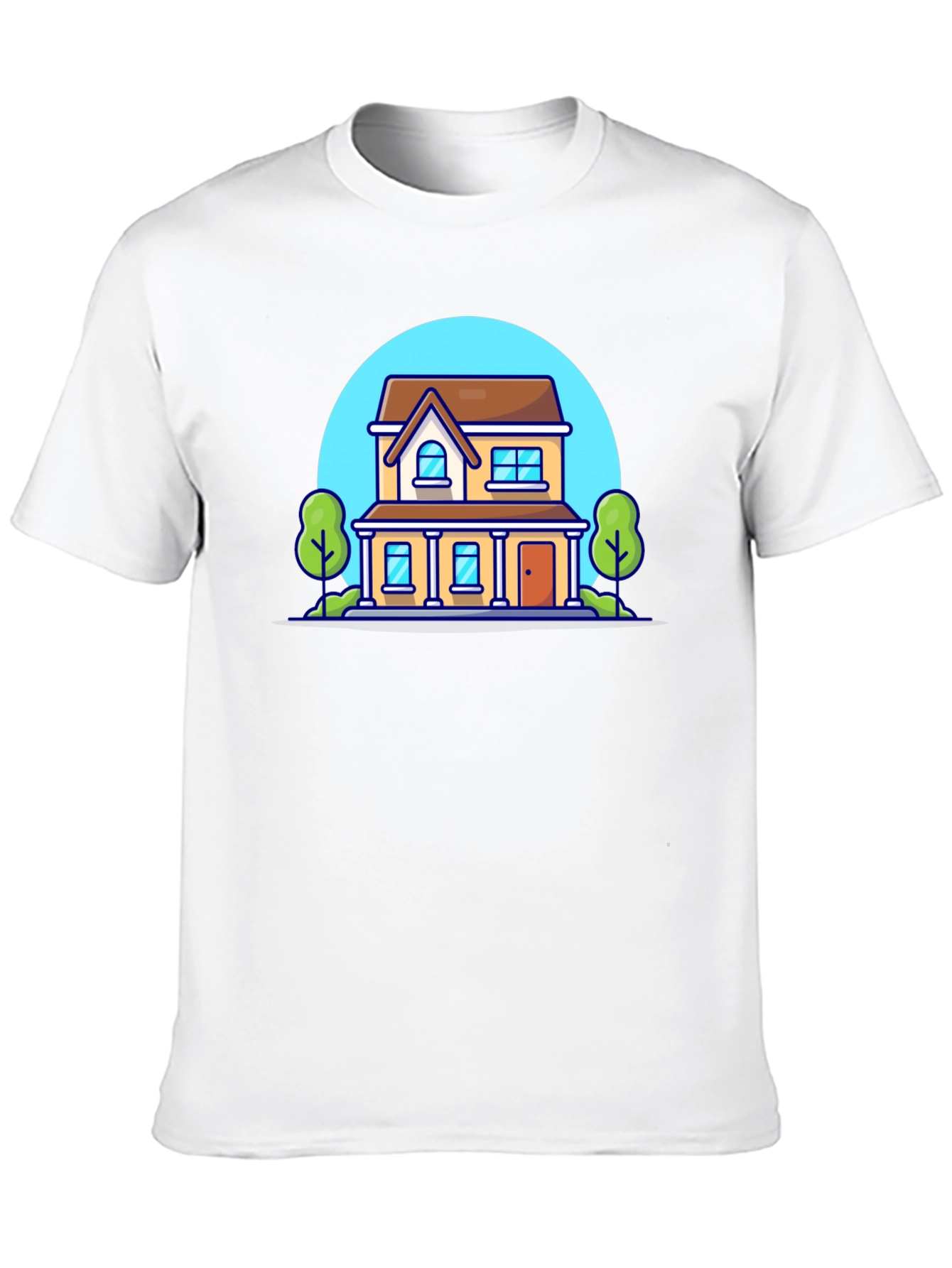 Cartoon House Graphic T-Shirt