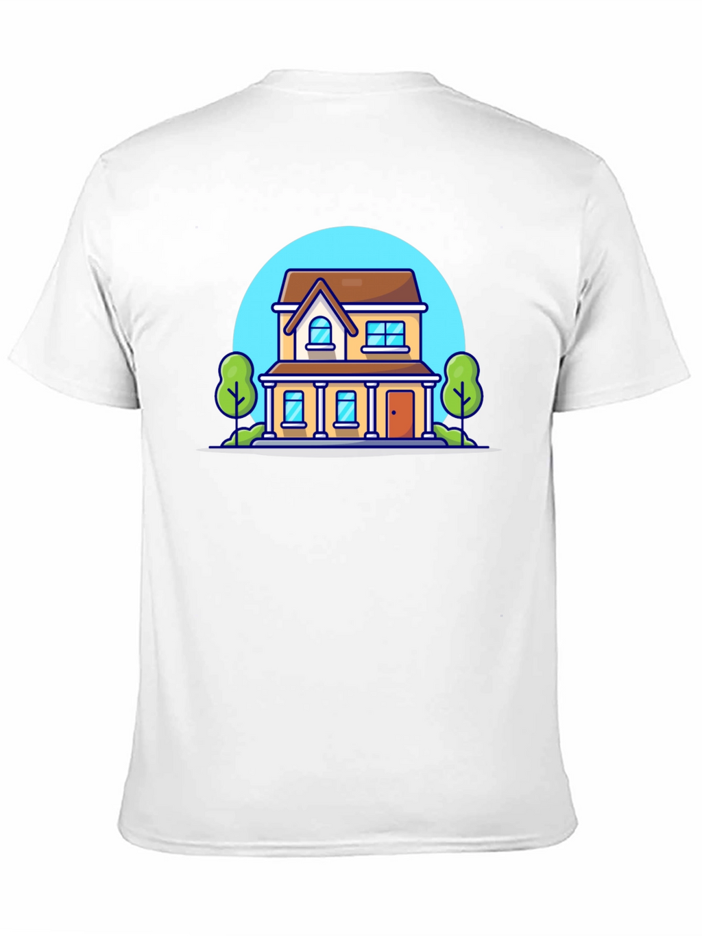 Cartoon House Graphic T-Shirt