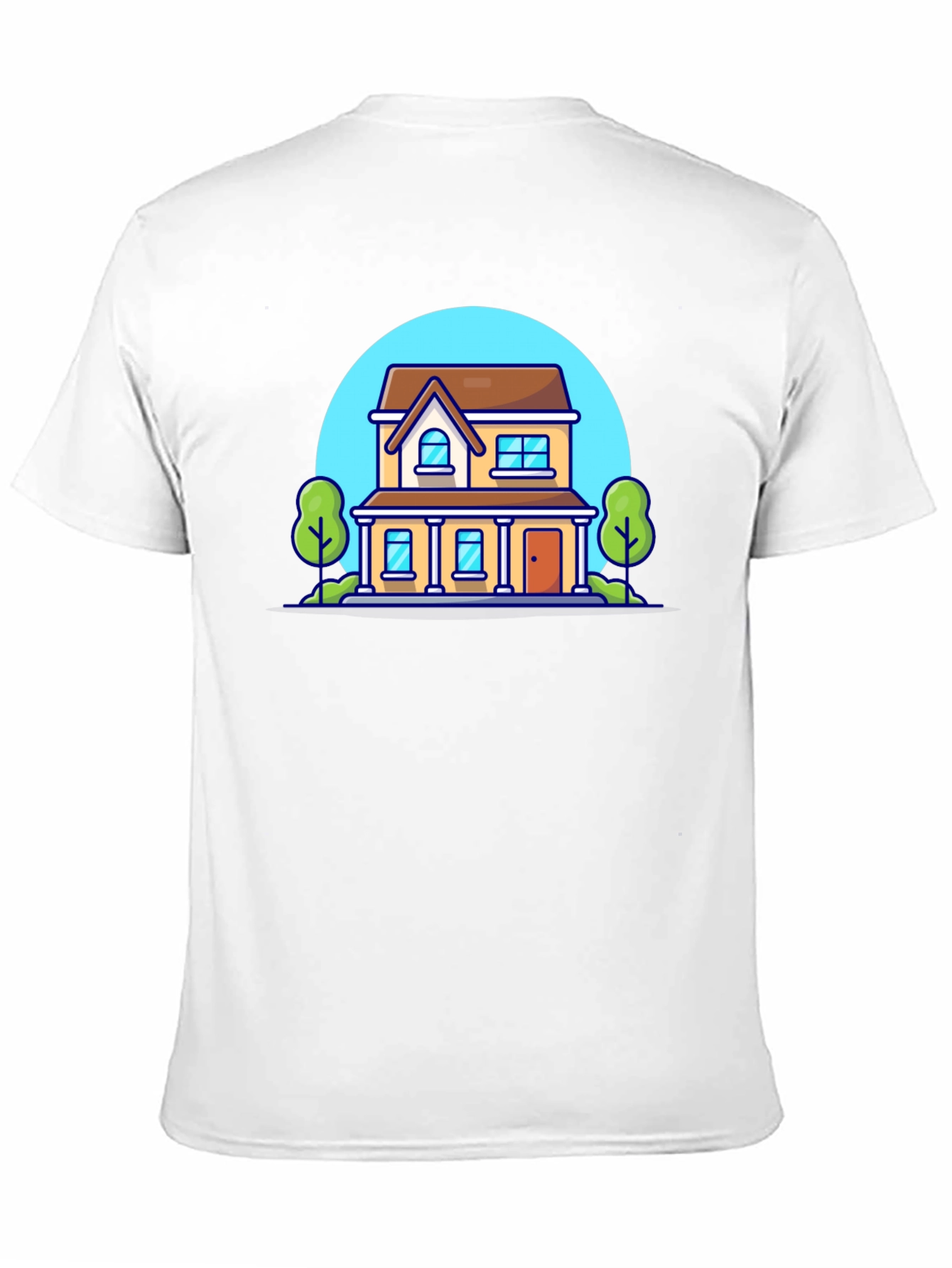 Cartoon House Graphic T-Shirt