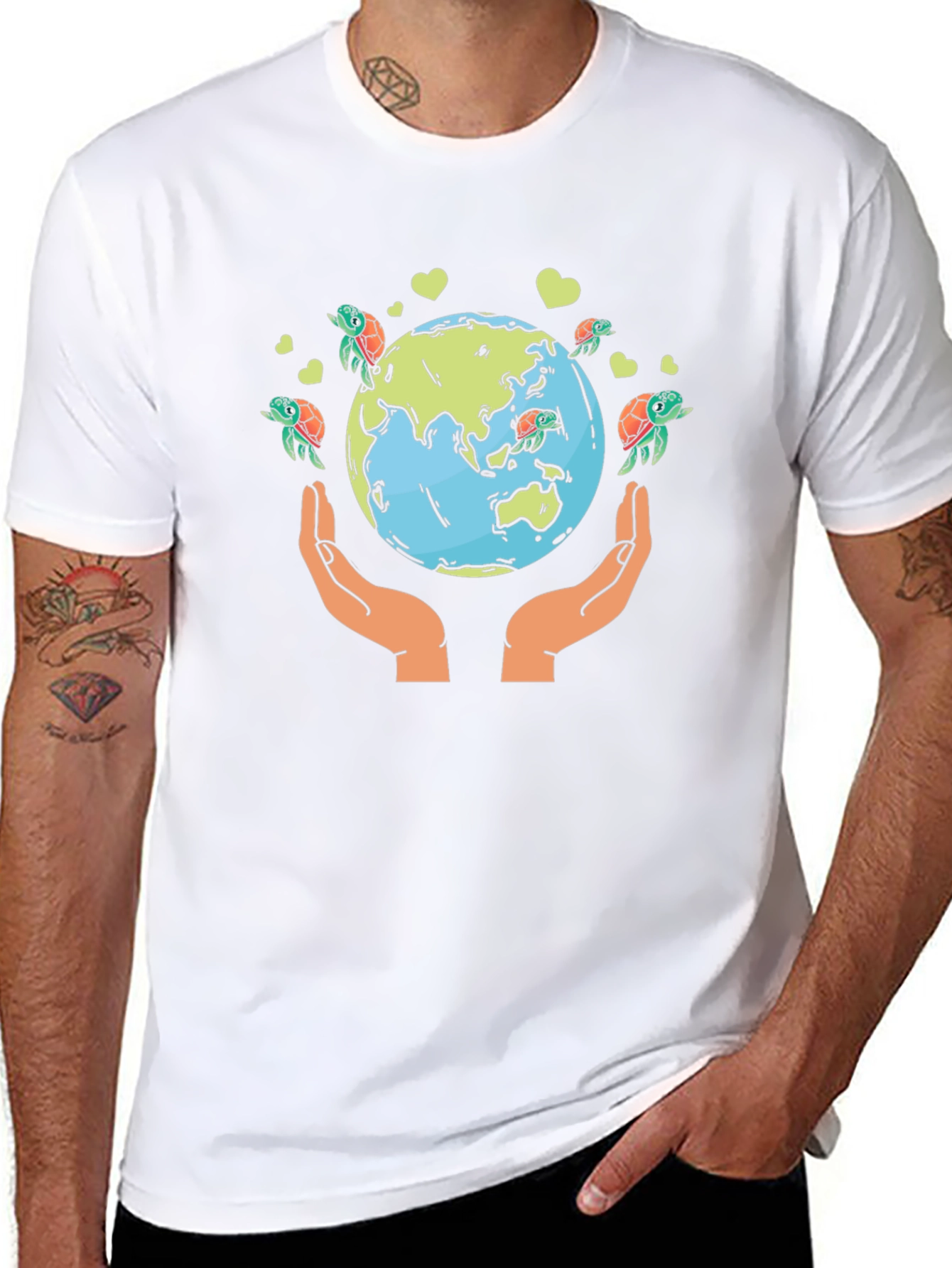 Save the Earth Turtle Graphic Tee