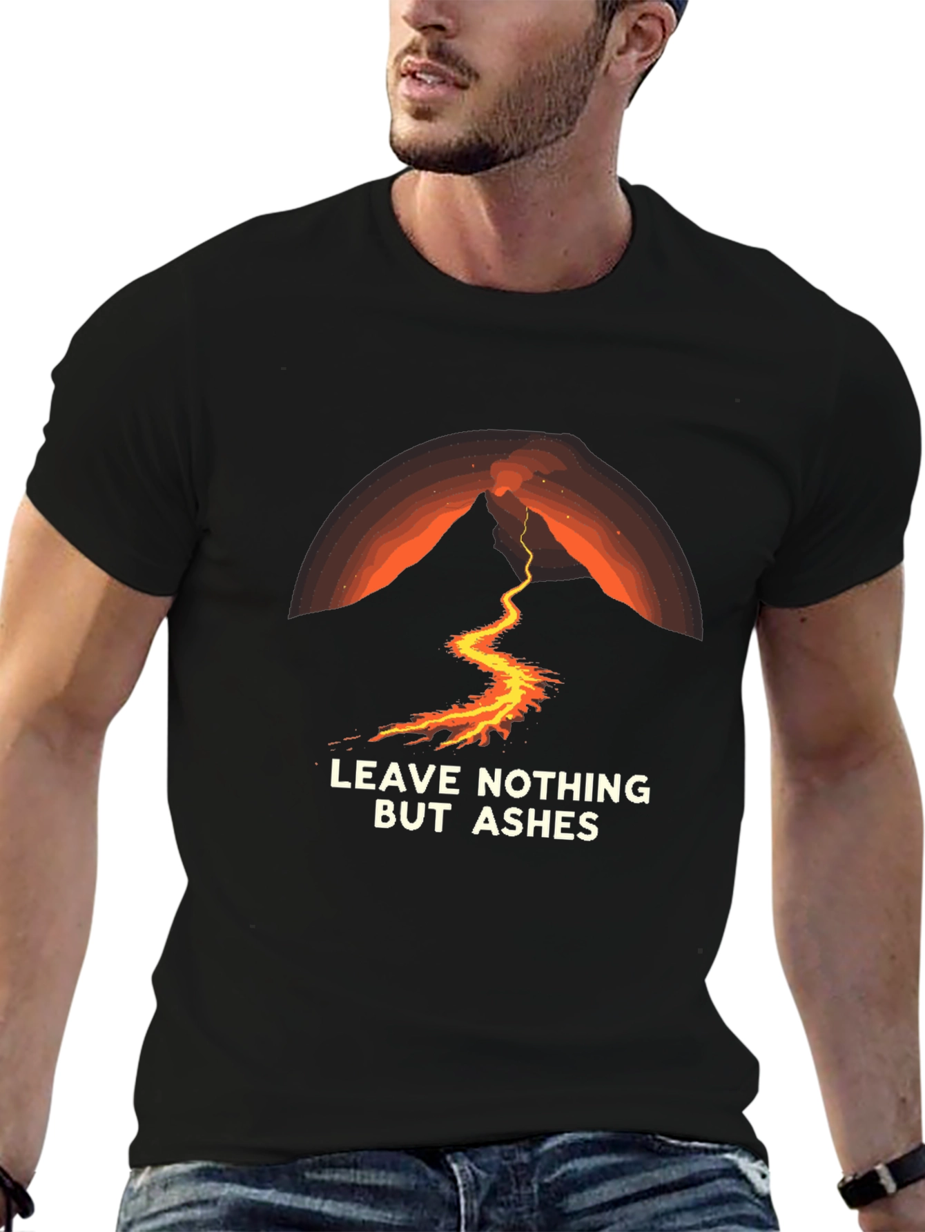 Volcano Ashes Black T-Shirt