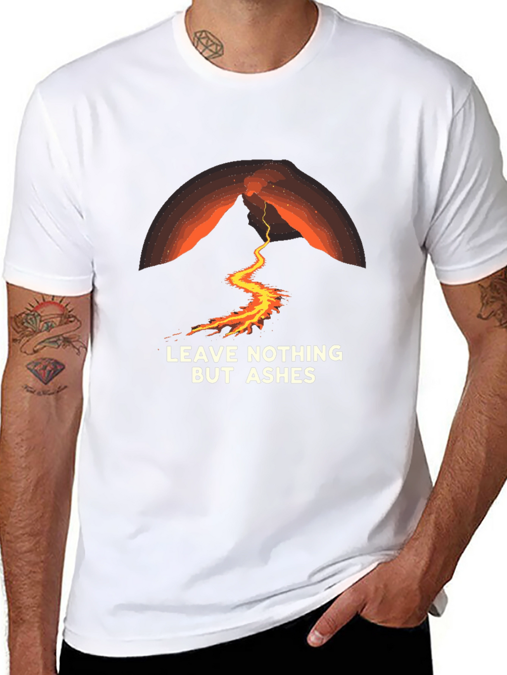 Volcano Ashes Black T-Shirt