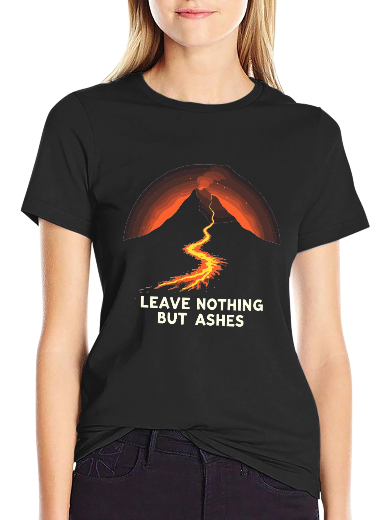 Volcano Ashes Black T-Shirt