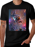 Space Travelers Black T-Shirt