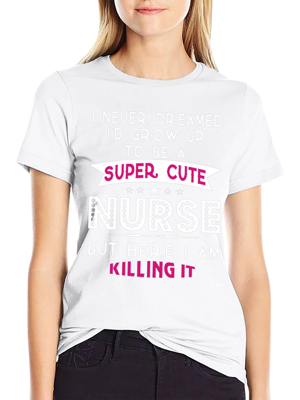 Super Cute Nurse Graphic T-Shirt