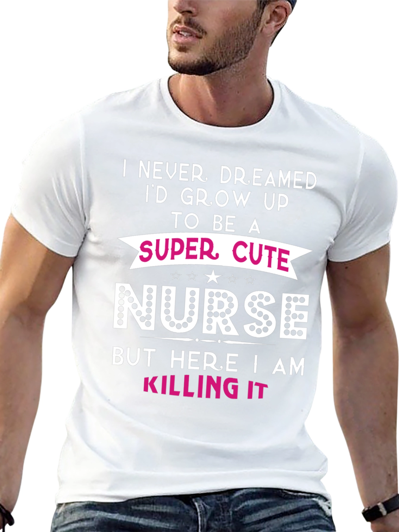 Super Cute Nurse Graphic T-Shirt