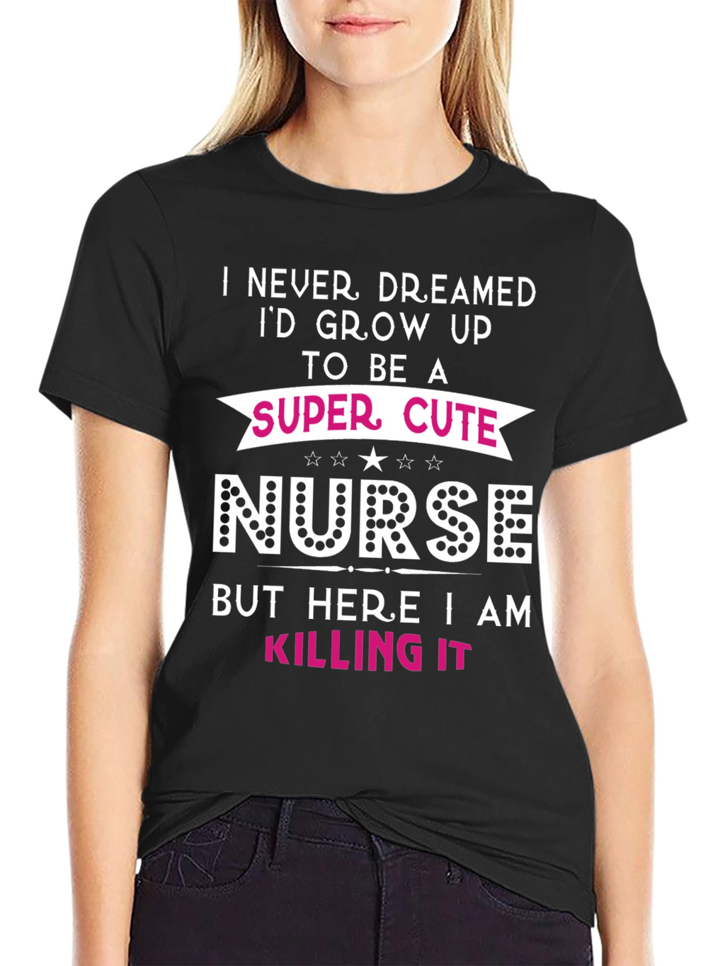 Super Cute Nurse Graphic T-Shirt
