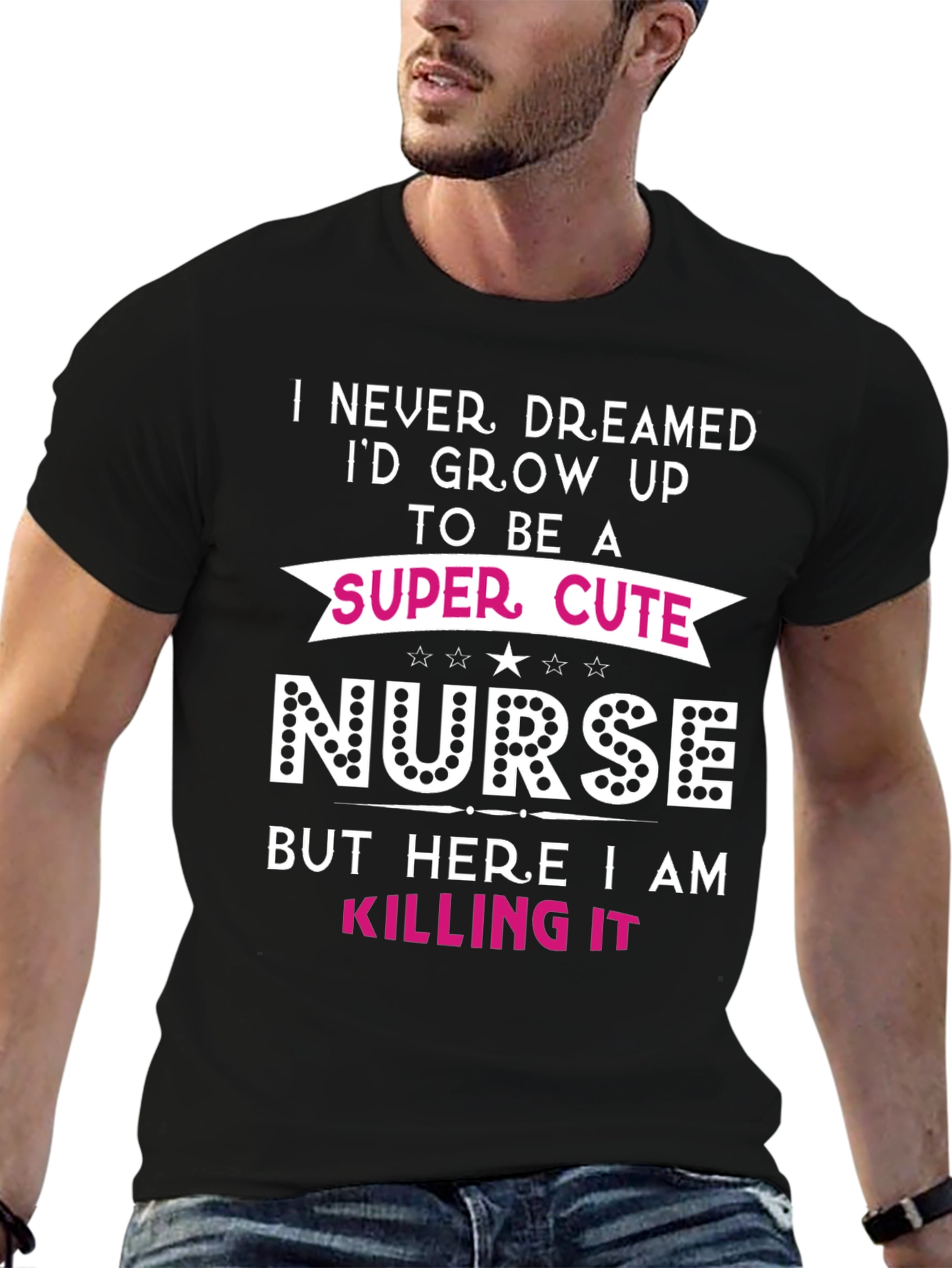Super Cute Nurse Graphic T-Shirt